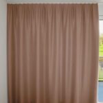 Rideau occultant ST. MORITZ Beige rose [322] Rideau fermé • rideaux123.ch