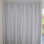 Rideau occultant ST. MORITZ Blanc ecru [110] Rideau fermé • rideaux123.ch