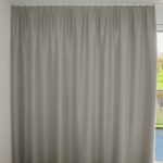 Rideau occultant ST. MORITZ Gris beige [140] Rideau fermé • rideaux123.ch