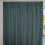 Rideau occultant ST. MORITZ Turquoise [425] Rideau fermé • rideaux123.ch