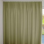 Rideau occultant ST. MORITZ Vert jaune [421] Rideau fermé • rideaux123.ch