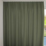 Rideau occultant ST. MORITZ Vert olive [405] Rideau fermé • rideaux123.ch
