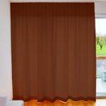 Rideau opaque MIAMI Orange brun [340] Rideau fermé • rideaux123.ch