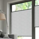 Plissé DUETTE® EOS® FIXÉ UNIX BB24 Gris clair [7652] Fenêtre • rideaux123.ch