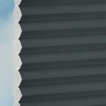 Plissé DUETTE® EOS® FIXÉ UNIX BB24 Gris foncé [7656] Tissu • rideaux123.ch