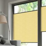 Plissé DUETTE® EOS® FIXÉ UNIX BB24 Jaune [7684] Fenêtre • rideaux123.ch