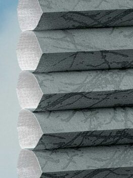 Plissé DUETTE® EOS® FIXÉ MONTANA BB24 Gris [9850] Détail de tissu