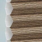 Plissé DUETTE® EOS® FIXÉ ELAN METALLIC BB24 Bronze [0826] Détail de tissu • rideaux123.ch