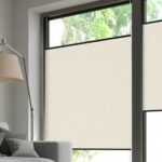 Plissé DUETTE® EOS® FIXÉ ELAN PEARL TOPAR® BB24 Blanc crème [0819] Fenêtre • rideaux123.ch