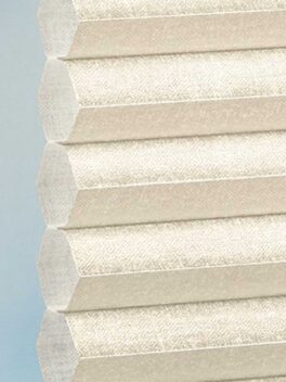 Plissé DUETTE® EOS® FIXÉ ELAN PEARL TOPAR® BB24 Blanc perle [0822] Détail de tissu