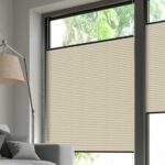 Plissé DUETTE® EOS® FIXÉ ELAN PEARL TOPAR® BB24 Blanc perle [0822]Fenêtre • rideaux123.ch
