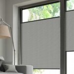 Plissé DUETTE® EOS® FIXÉ ELAN PEARL TOPAR® BB24 Gris [0823] Fenêtre • rideaux123.ch
