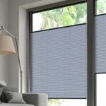 Plissé DUETTE® EOS® FIXÉ RELIFE BB24 Bleu [5250] Fenêtre • rideaux123.ch