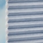 Plissé DUETTE® EOS® FIXÉ RELIFE BB24 Bleu [5250] Tissu • rideaux123.ch