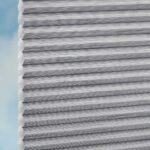 Plissé DUETTE® EOS® FIXÉ RELIFE BB24 Gris [6050] Échantillon de tissu • rideaux123.ch