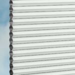 Plissé DUETTE® EOS® FIXÉ UNIX DARK BB24 Blanc [7401] Échantillon de tissu • rideaux123.ch