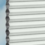Plissé DUETTE® EOS® FIXÉ UNIX DARK BB24 Blanc [7401] Tissu • rideaux123.ch