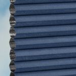 Plissé DUETTE® EOS® FIXÉ UNIX DARK BB24 Bleu foncé [7442] Tissu • rideaux123.ch