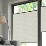 Plissé DUETTE® EOS® FIXÉ UNIX DARK BB24 Crème [7412] Fenêtre • rideaux123.ch