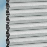 Plissé DUETTE® EOS® FIXÉ UNIX DARK BB24 Gris clair [7450] Tissu • rideaux123.ch