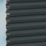 Plissé DUETTE® EOS® FIXÉ UNIX DARK BB24 Gris foncé [7456] Tissu • rideaux123.ch