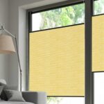 Plissé DUETTE® EOS® FIXÉ UNIX DARK BB24 Jaune [7484] Fenêtre • rideaux123.ch