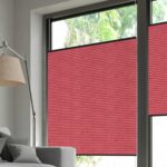 Plissé DUETTE® EOS® FIXÉ UNIX DARK BB24 Rouge [7497] Fenêtre • rideaux123.ch