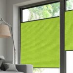 Plissé DUETTE® EOS® FIXÉ UNIX DARK BB24 Vert clair [7472] Fenêtre • rideaux123.ch
