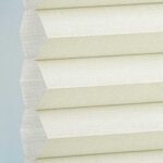 Plissé DUETTE® EOS® FIXÉ ELAN BB24 deux côtés Crème [5112] Détail de tissu • rideaux123.ch