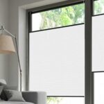 Plissés DUETTE® EOS® FIXÉ ELAN DARK BB24 Gris-blanc [3701] Fenêtre • rideaux123.ch
