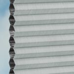 Plissés DUETTE® EOS® FIXÉ ELAN DARK BB24 Gris clair [3752] Tissu • rideaux123.ch