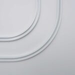 Rail de Rideaux MONT BLANC Radius en blanc • rideaux123.ch