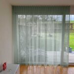 Voilage ALICANTE Vert sapin [12] Rideau fermé • rideaux123.ch