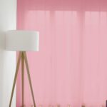 Voilage VALENCIA Bois de rose [323] Rideau fermé • rideaux123.ch