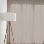 Voilage VALENCIA Marron [150] Rideau fermé • rideaux123.ch