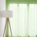 Voilage VALENCIA Tilleul [435] Rideau fermé • rideaux123.ch