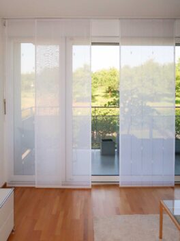 Paroi japonais LISSABON Blanc [1] - rideau fermé