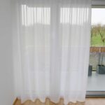 Voilage AMIRA Fischbacher 1819 Blanc [600] - Rideau fermé • rideaux123.ch