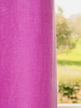 Voilage/Rideau opaque CASALINO Fischbacher 1819 Rose [518] - Terminaison à droite