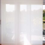Parois japonaises AMANTEA Blanc crème [0010] - rideau fermé • rideaux123.ch