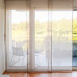 Parois japonaises BIELLA Beige [0040] - rideau fermé • rideaux123.ch
