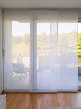 Parois japonaises BOSCO Blanc [0001] - rideau fermé