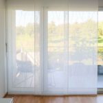 Parois japonaises MATINELLA Blanc [0010] - rideau fermé • rideaux123.ch