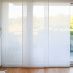 Parois japonaises MESSINA Blanc écru [0002] - Rideau fermé • rideaux123.ch