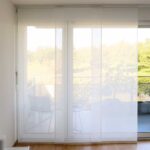 Parois japonaises SAN NICOLA Blanc écru [0002] - rideau fermé • rideaux123.ch