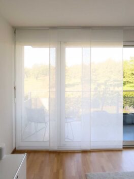 Parois japonaises SAN NICOLA Blanc écru [0002] - rideau fermé