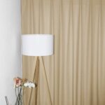 Rideau opaque DAVOS Beige clair [0020] rideau fermé • rideaux123.ch