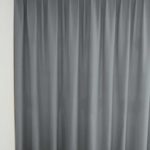 Rideau occultant MONTREUX Bleu gris [517] Rideau fermé • rideaux123.ch
