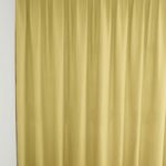 Rideau occultant MONTREUX Jaune moutarde [622] Rideau fermé • rideaux123.ch